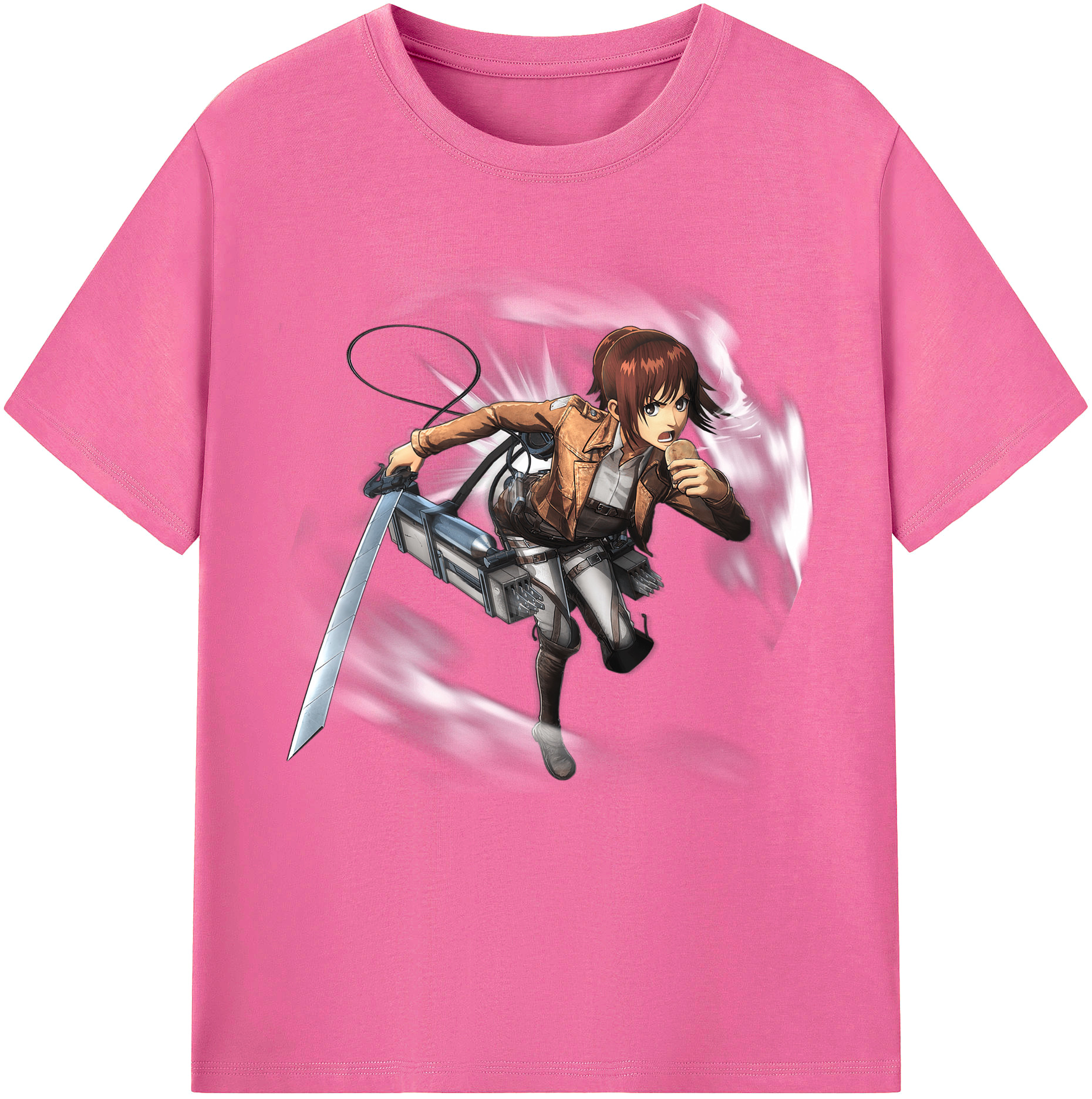 （画像用） 進撃の巨人 サシャ·ブラウス Attack on Titan Sasha Blaus レディースカジュアルプリントTシャツ（綿100％）